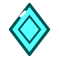 Its blue diamond