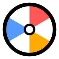 Its striped beach ball