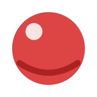 Its red ball