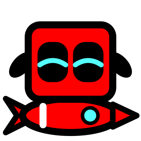 Sparky in rocket mode